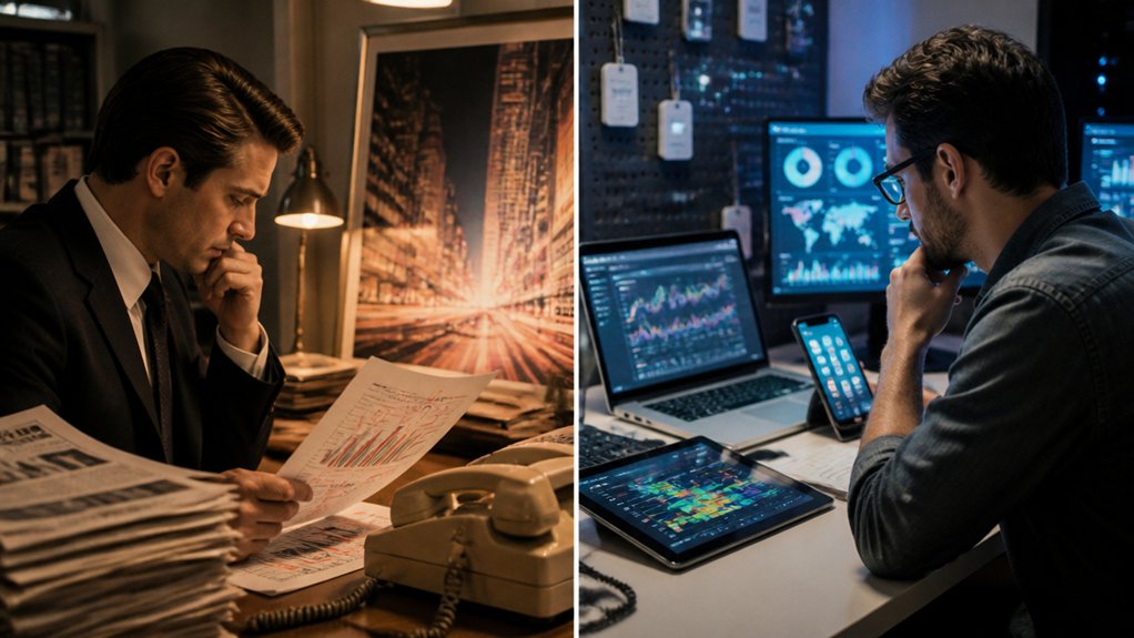 compare traditional and modern attribution