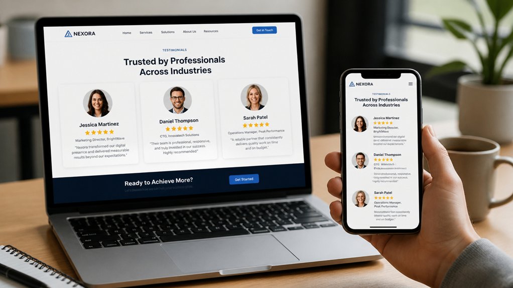 verified customer testimonials display